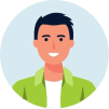Smiling male client avatar icon representing a satisfied Gregory Abrams Davidson Solicitors customer.